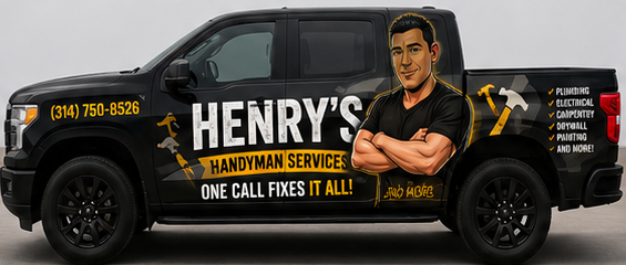 Henry's Handyman Services work truck